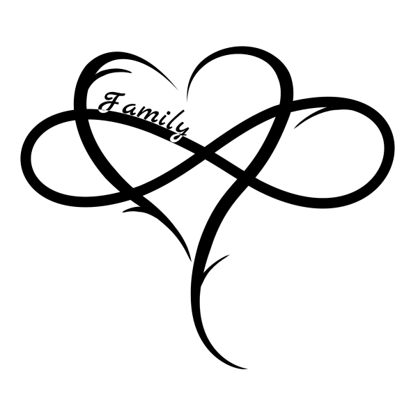Heart Infinity Tattoo Design