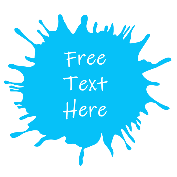 Common 6: Blob Image with your free personal text