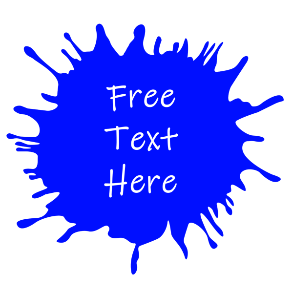 Common 7: Blob Image with your free personal text