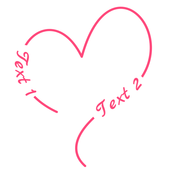 Heart 128: Heart Symbol Image with your personal text