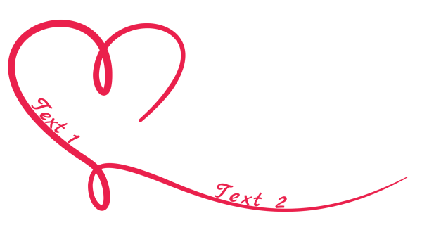 Heart 145: Customizable Read Heart Tattoo Design with Customizable Text