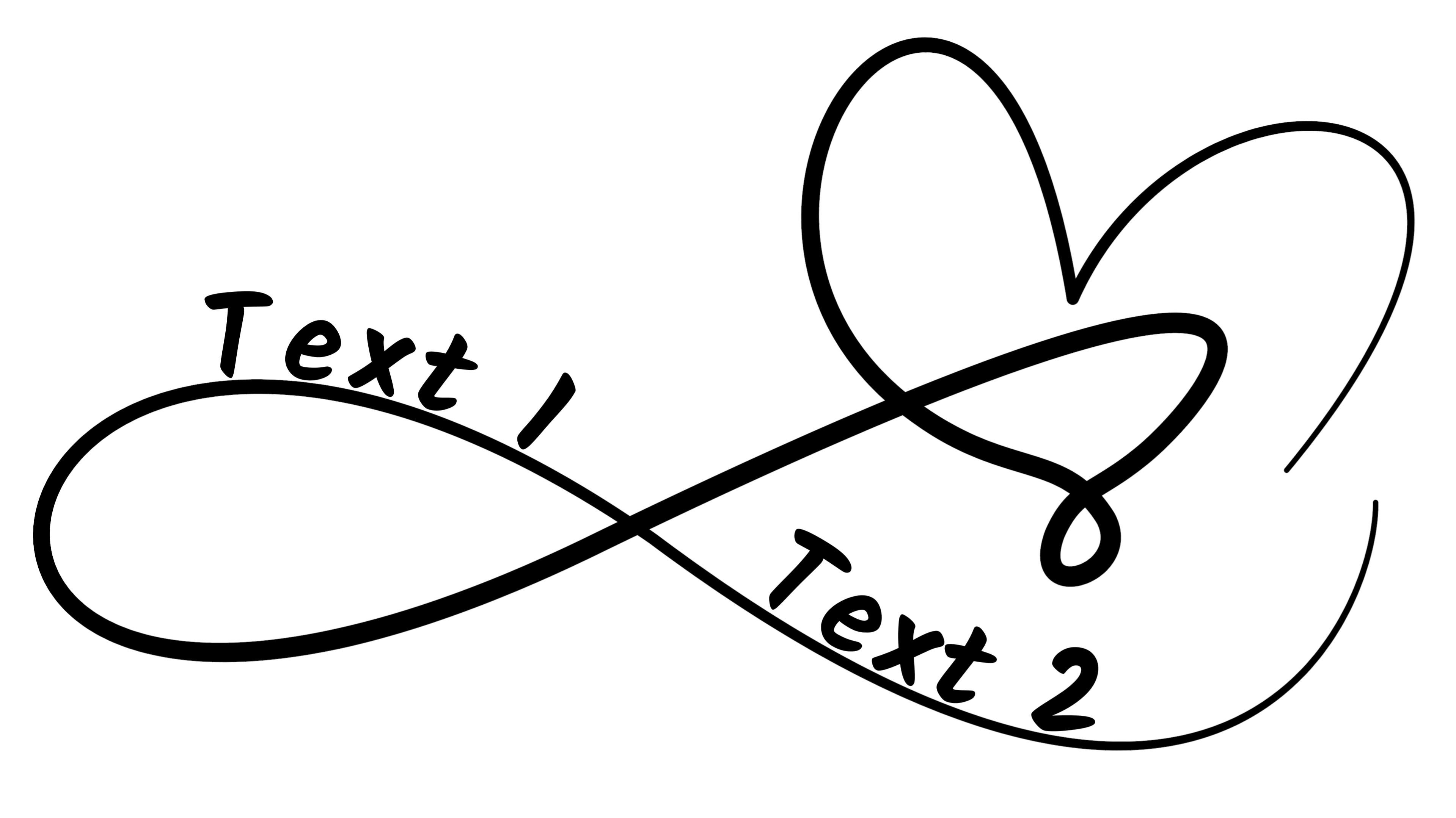 Infinity 83: Infinity Symbol Image with personal text