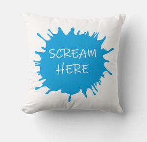 Pillow with funny quote