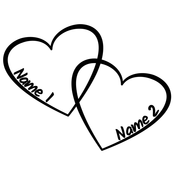 Heart Symbol with Custom Names