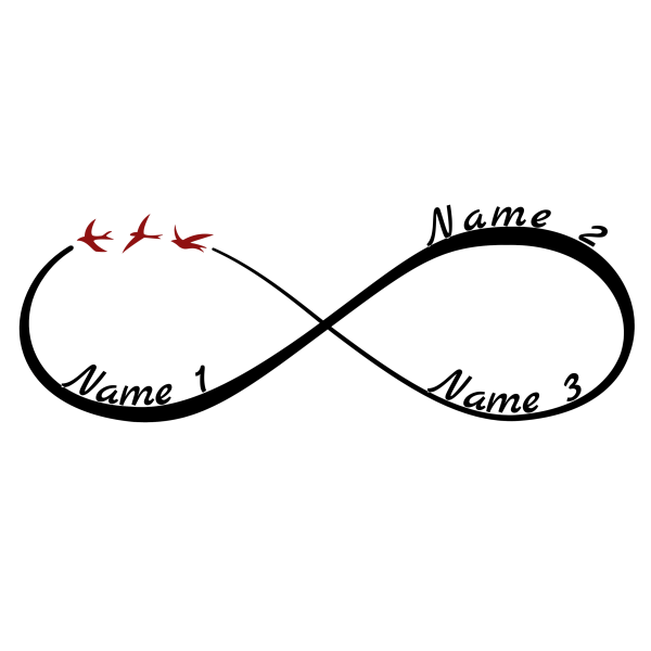 Infinity Symbol with custom names