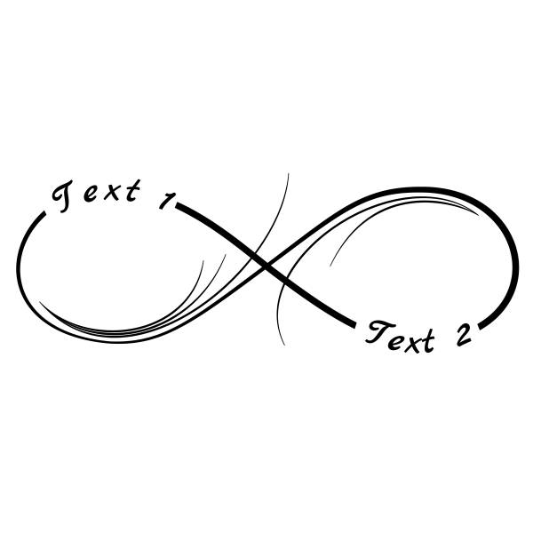 Infinity Symbol with text