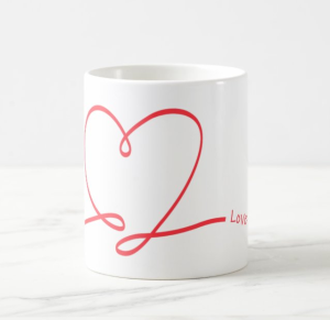 Mug with love quote